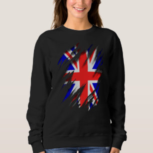 Sweatshirt Drapeau Anglais Gbr Gb Union Jack