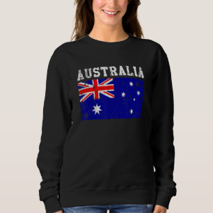 Sweatshirt Drapeau australien de l'Australie Vintage rétro