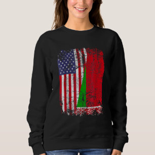 Sweatshirt Drapeau BÉLAROUSIEN RACINE BÉLARUS MOITIÉ-AMÉRICAI