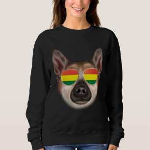 Sweatshirt Drapeau bolivien chien Buhund norvégien Bolivie Po