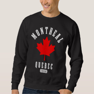 Sweatshirt Drapeau canadien de fierté vintage Montréal Québec