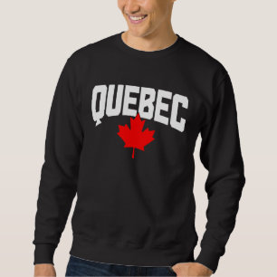 Sweatshirt Drapeau canadien feuille d'érable Québec fierté