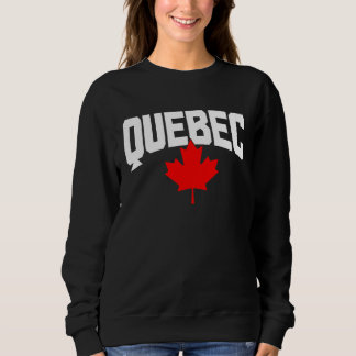 Sweatshirt Drapeau canadien feuille d'érable Québec fierté