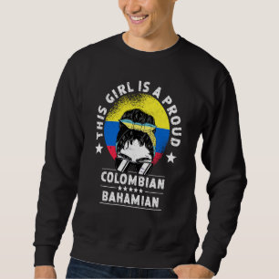 Sweatshirt Drapeau Colombie Bahamas Femme Adulte Fille Citoye