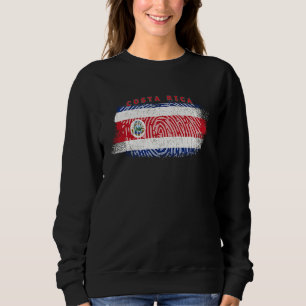 Sweatshirt Drapeau Costa Rica Nationalité État Origine Voyage