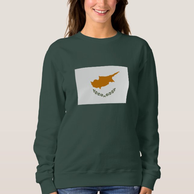 Sweatshirt Drapeau de Chypre (Devant)