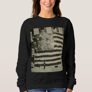 Sweatshirt Drapeau de combat militaire américain Star Spangle