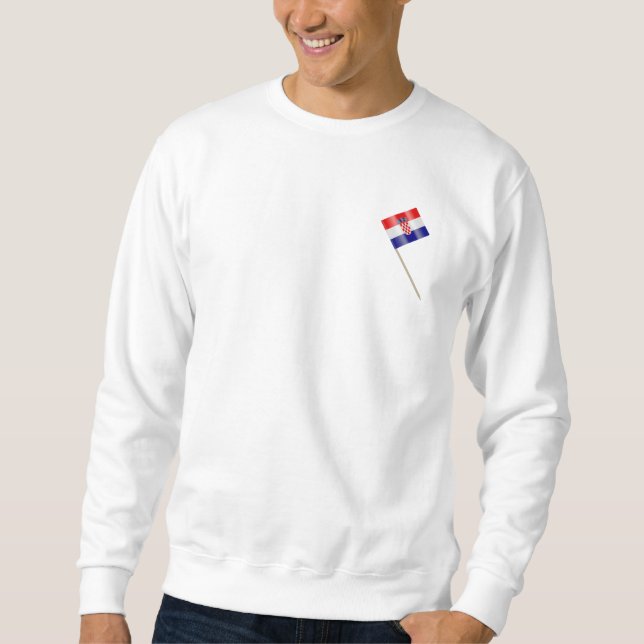 Sweatshirt Drapeau de Croatie (Devant)