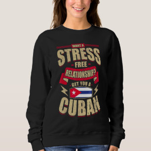 Sweatshirt Drapeau de Cuba Cubains fiers Hommes & Femmes
