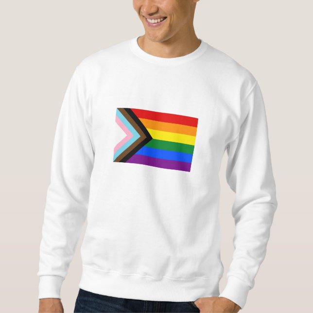Sweatshirt Drapeau de fierté Progress (Devant)