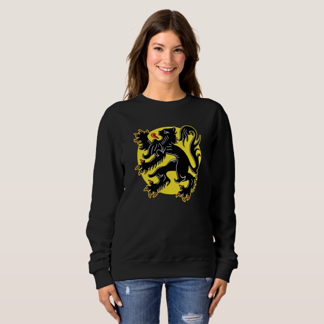 Sweatshirt Drapeau de Flandre (Devant entier)