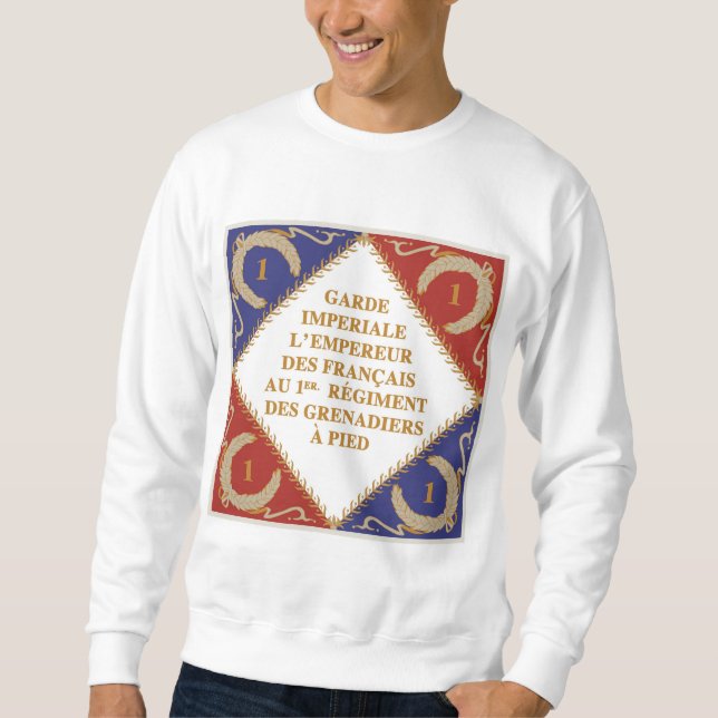 Sweatshirt drapeau de garde impériale (Devant)