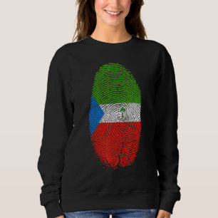 Sweatshirt Drapeau de Guinée équatoriale Empreinte Guinée équ