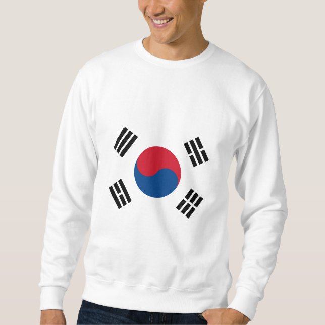 Sweatshirt Drapeau de la Corée du Sud (Devant)