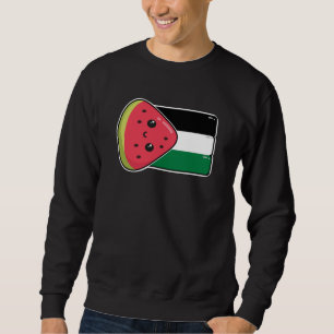 Sweatshirt Drapeau de la Palestine mignonne avec Palestin san