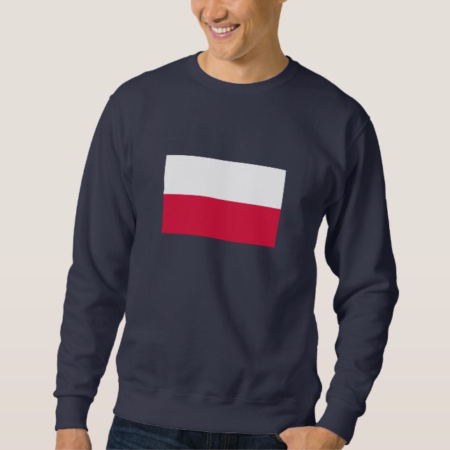 Sweatshirt Drapeau de la Pologne (Devant)