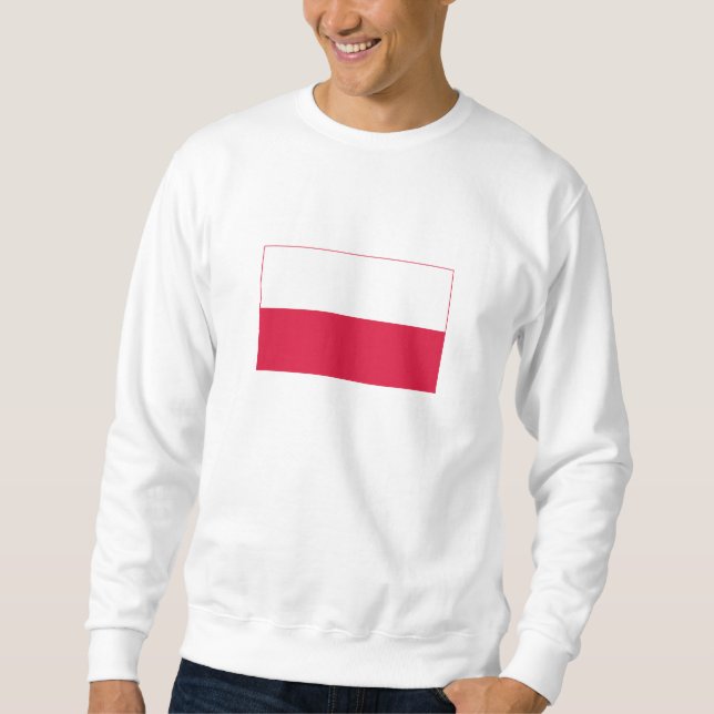 Sweatshirt Drapeau de la Pologne (Devant)