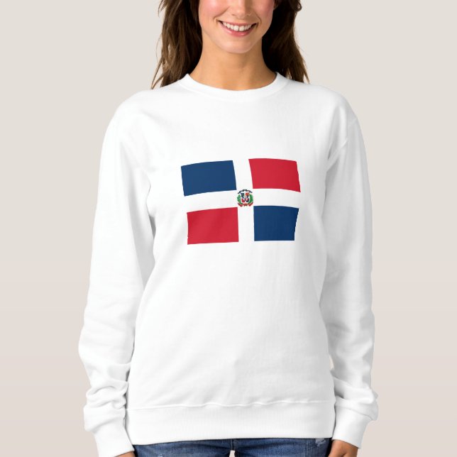Sweatshirt Drapeau de la République dominicaine (Devant)