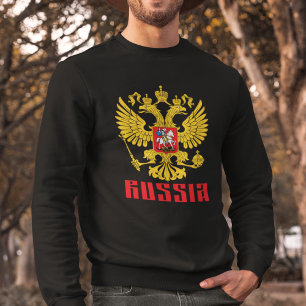Sweatshirt Drapeau de la Russie Aigle impériale Russie Orthod