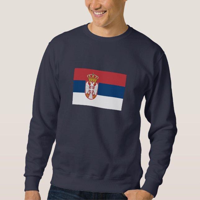 Sweatshirt Drapeau de la Serbie (Devant)
