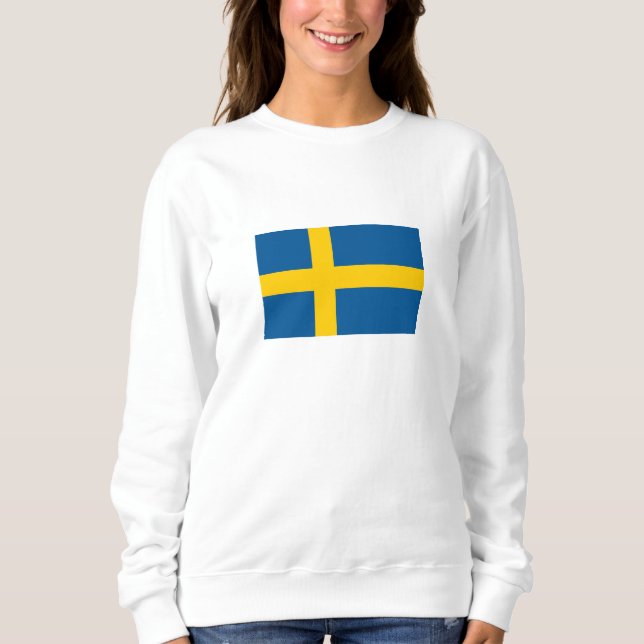 Sweatshirt Drapeau de la Suède (Devant)