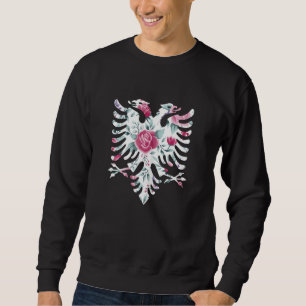 Sweatshirt Drapeau de l'aigle albanais pour femmes pour les A