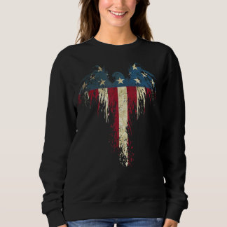 Sweatshirt Drapeau de l'aigle américain