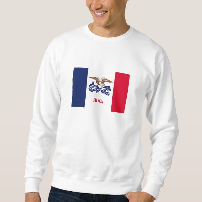 Sweatshirt Drapeau de l'Iowa (Devant)