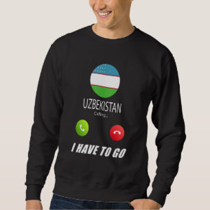Sweatshirt Drapeau de l'Ouzbékistan Souvenir l'Ouzbékistan Ap