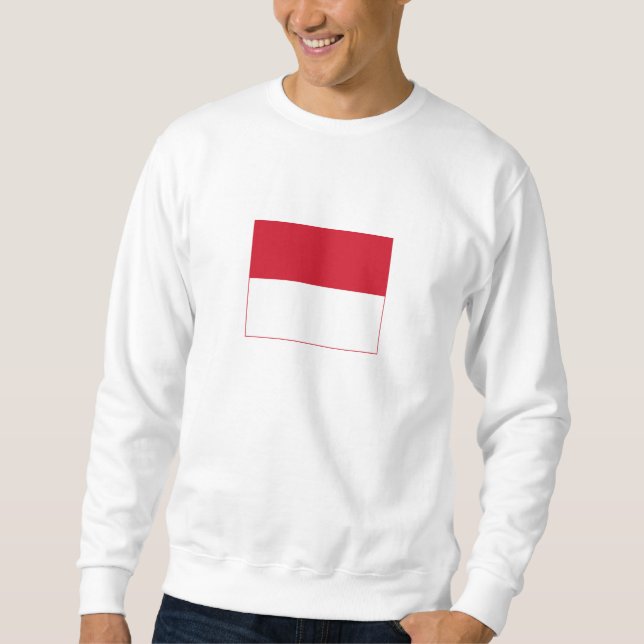 Sweatshirt Drapeau de Monaco (Devant)