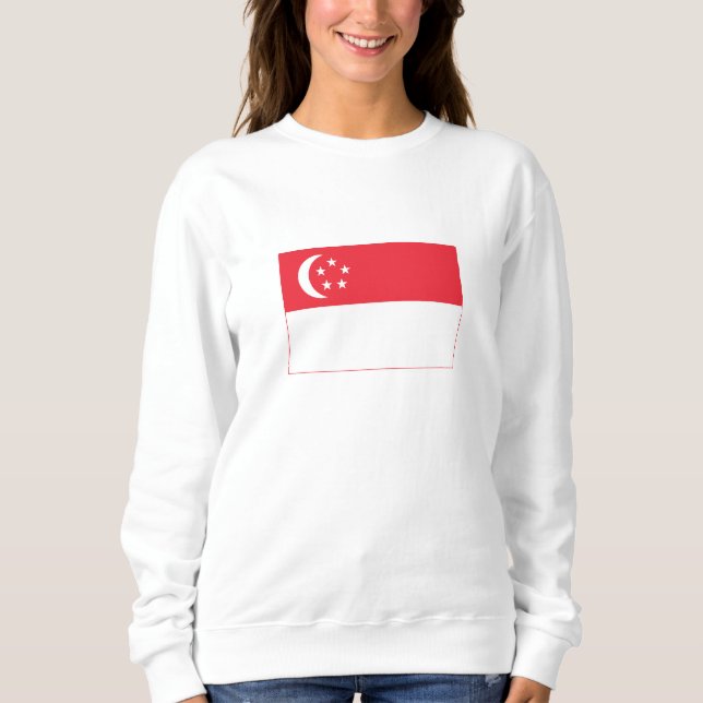 Sweatshirt Drapeau de Singapour (Devant)