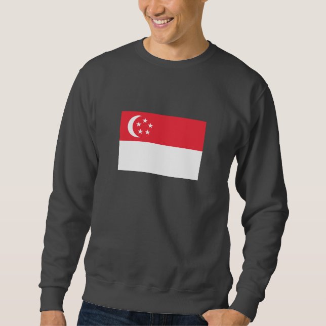 Sweatshirt Drapeau de Singapour (Devant)