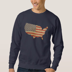 Sweatshirt Drapeau des Etats-Unis d'Amérique et chemise de
