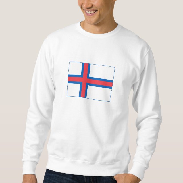 Sweatshirt Drapeau des îles Féroé (Devant)