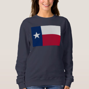 Sweatshirt Drapeau d'état du Texas - couleur authentique de