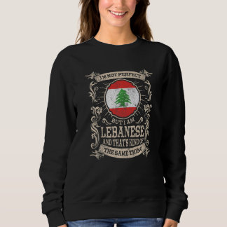 Sweatshirt Drapeau du Liban Hommes et femmes libanais fiers  