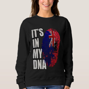 Sweatshirt Drapeau du patrimoine ADN mixte albanais et néo-zé