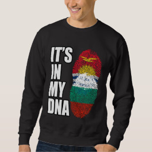Sweatshirt Drapeau du patrimoine ADN mixte bulgare et kiribat