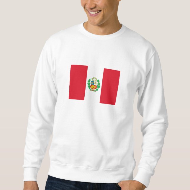 Sweatshirt Drapeau du Pérou (Devant)