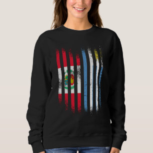 Sweatshirt Drapeau du Pérou Uruguay Drapeaux de pays cultivés