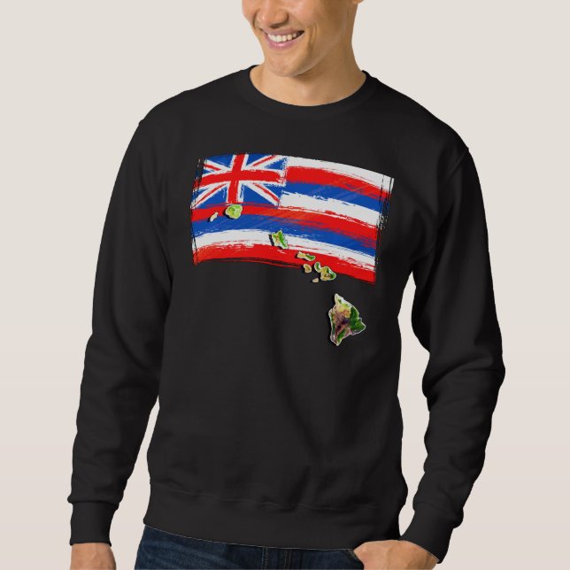 Sweatshirt Drapeau Hawaï (Devant)