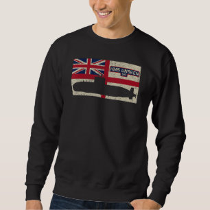 Sweatshirt Drapeau Hms Unseen S41 Sous-marin Royal Navy