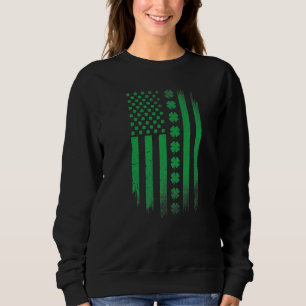 Sweatshirt Drapeau irlando-américain Saint-Patrick Patriotiqu