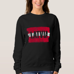 Sweatshirt Drapeau Lettonie