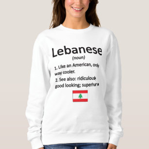 Sweatshirt Drapeau libanais des Rois Libanaises Patrimoine Li