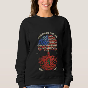 Sweatshirt Drapeau marocain des femmes américaines