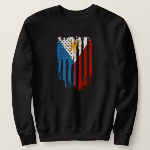 Sweatshirt Drapeau mi-américain mi-philippin Philippines