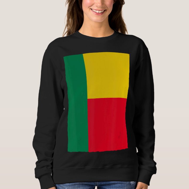 Sweatshirt Drapeau national Bénin (Devant)