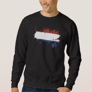 Sweatshirt Drapeau national de Pays-Bas souvenir pour les fem
