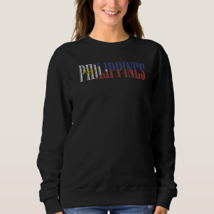 Sweatshirt Drapeau national des Philippines souvenir pour hom